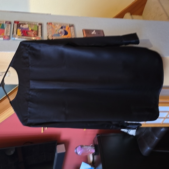 Rag and Bone Victor black silk surplice blouse size PS - Picture 11 of 15